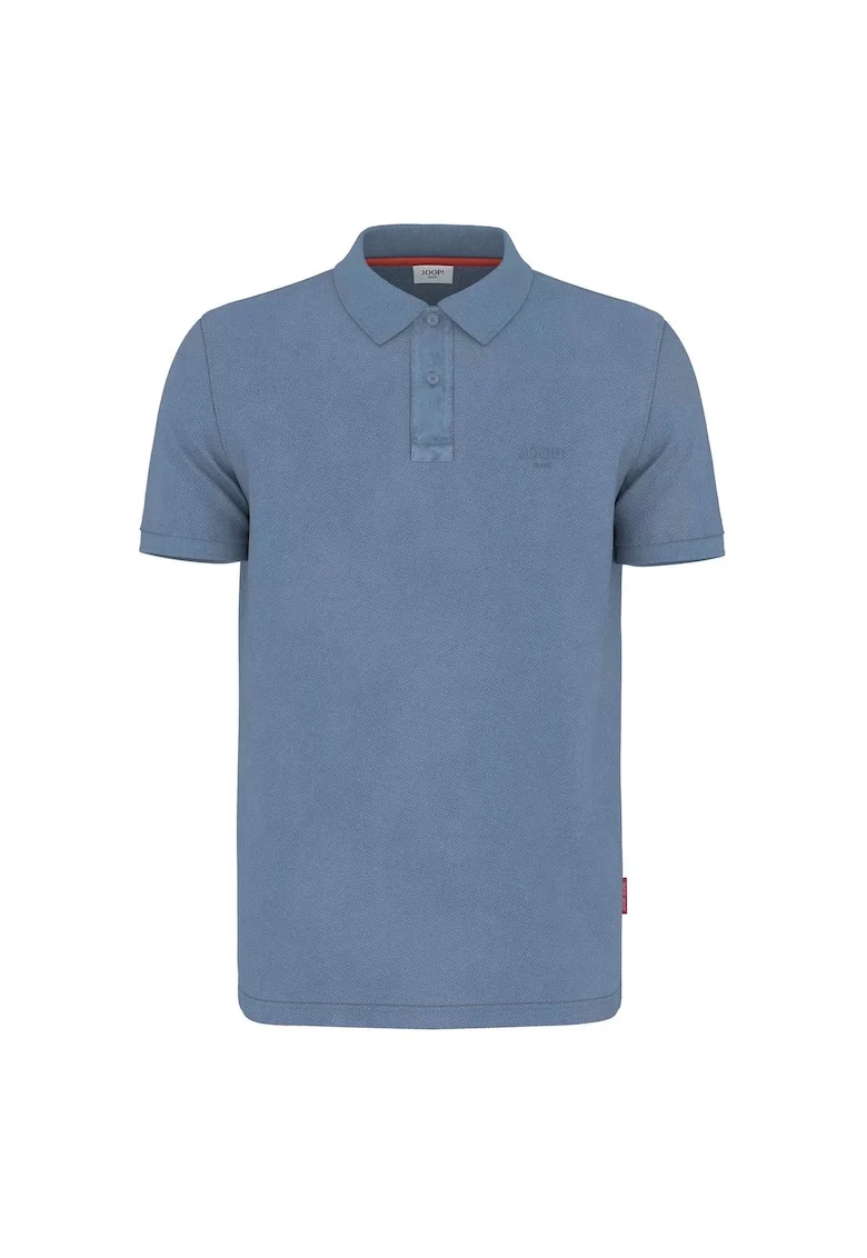 Tricou polo din amestec de bumbac organic, Albastru deschis