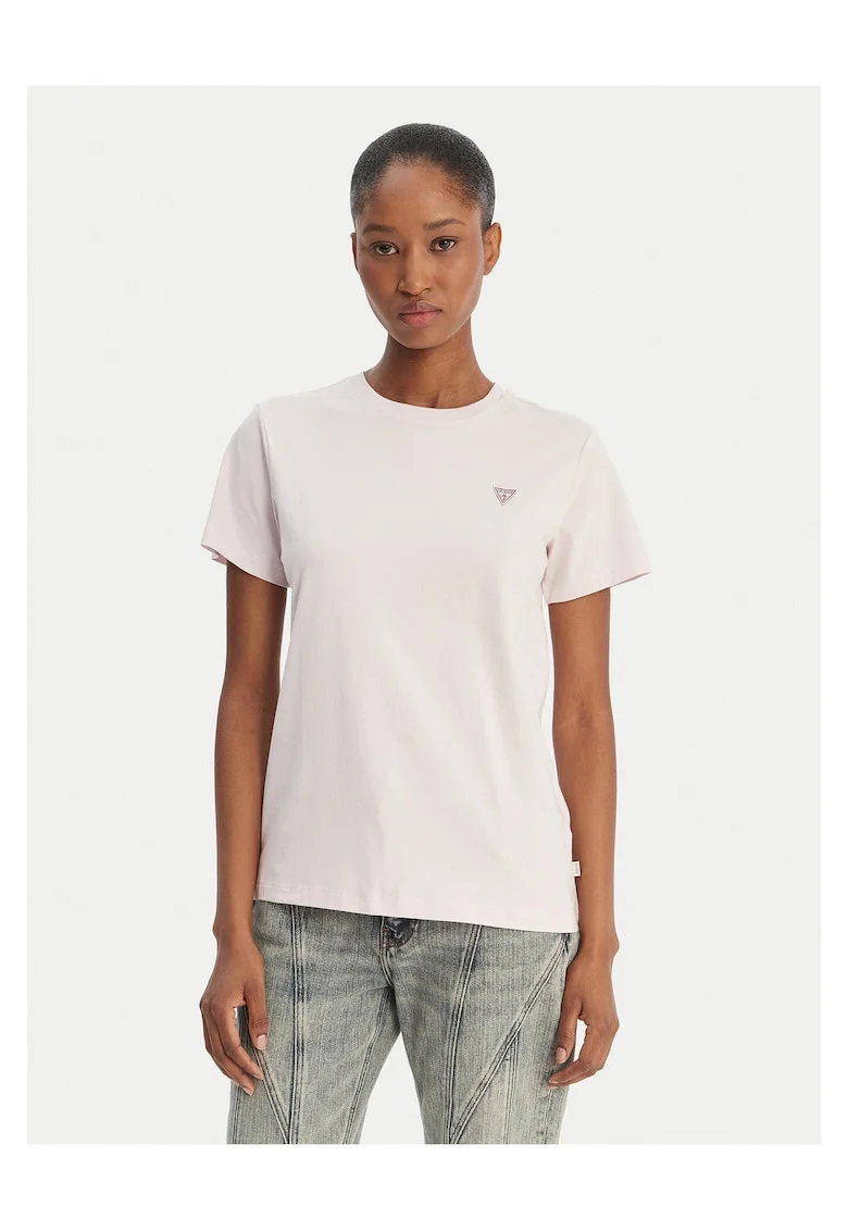 Tricou dama  bumbac/elastan, roz