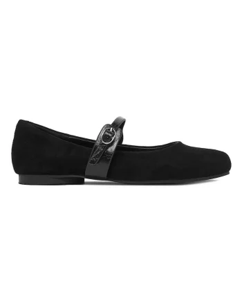 Balerini  din piele premium, Negru