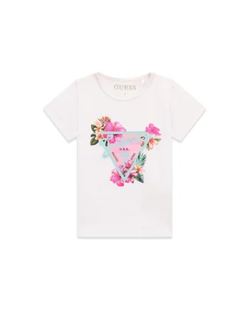 Tricou copii,  95% bumbac, 5% elastan, Alb