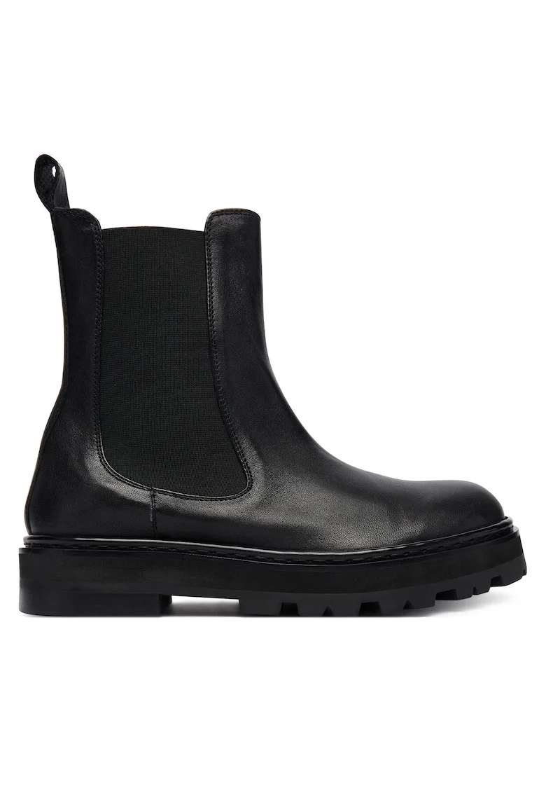 piele naturala, negru, Negru