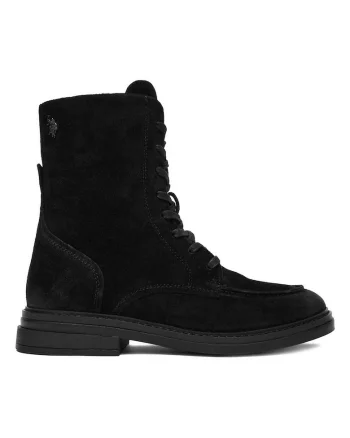 Ghete dama,  piele naturala, Negru