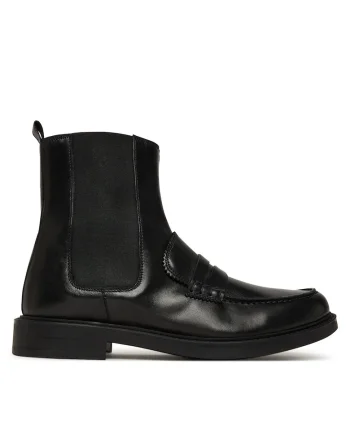 dama,  piele naturala, negru, Negru