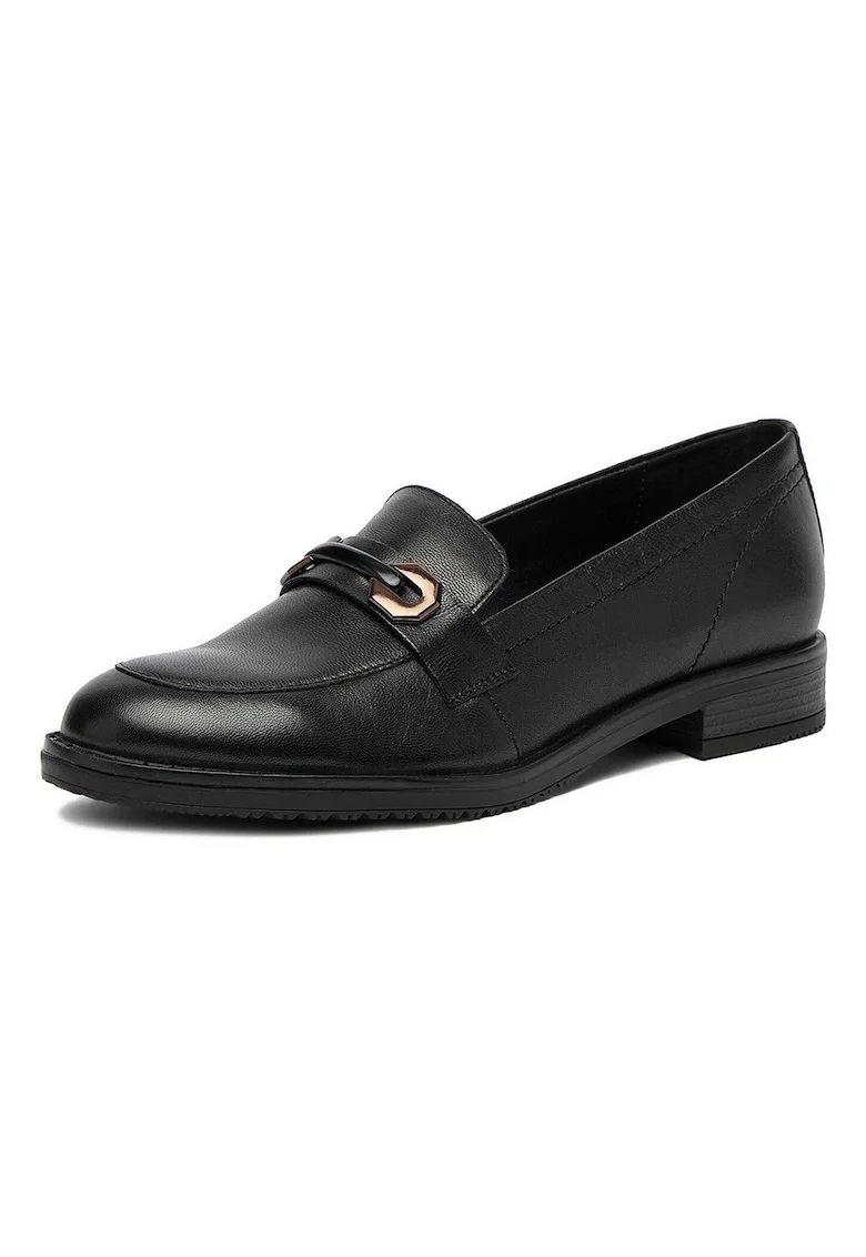 dama,  piele naturala negru, Negru