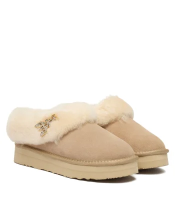 Ghete de zapada unisex,  piele naturala, bej, Bej