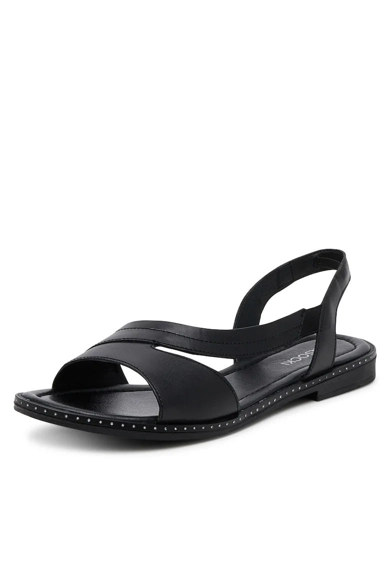 Sandale joase dama  piele naturala, Negru