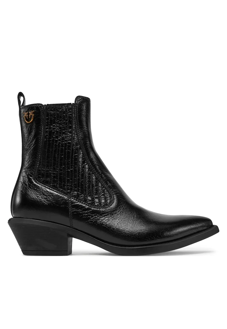 dama,  cowboy, piele naturala, negru, Negru