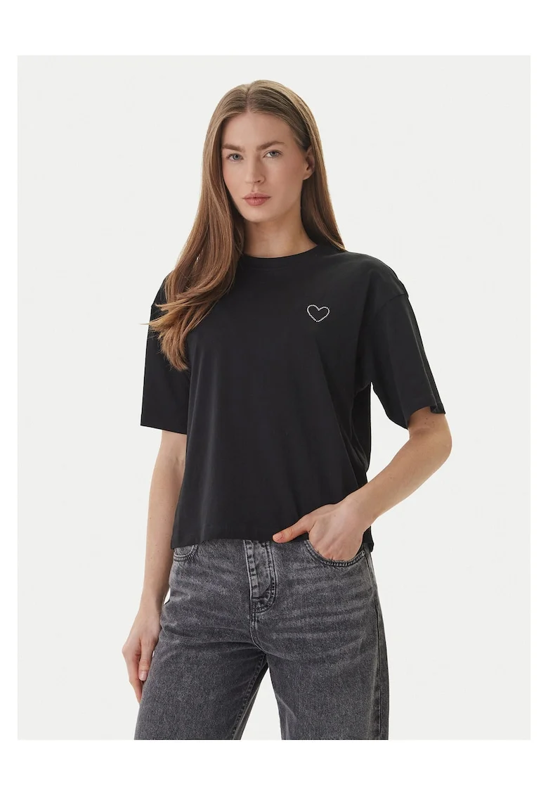 Tricou dama  bumbac organic, Negru