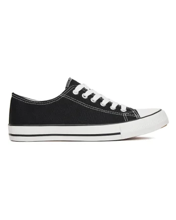 Pantofi dama  textil, Negru