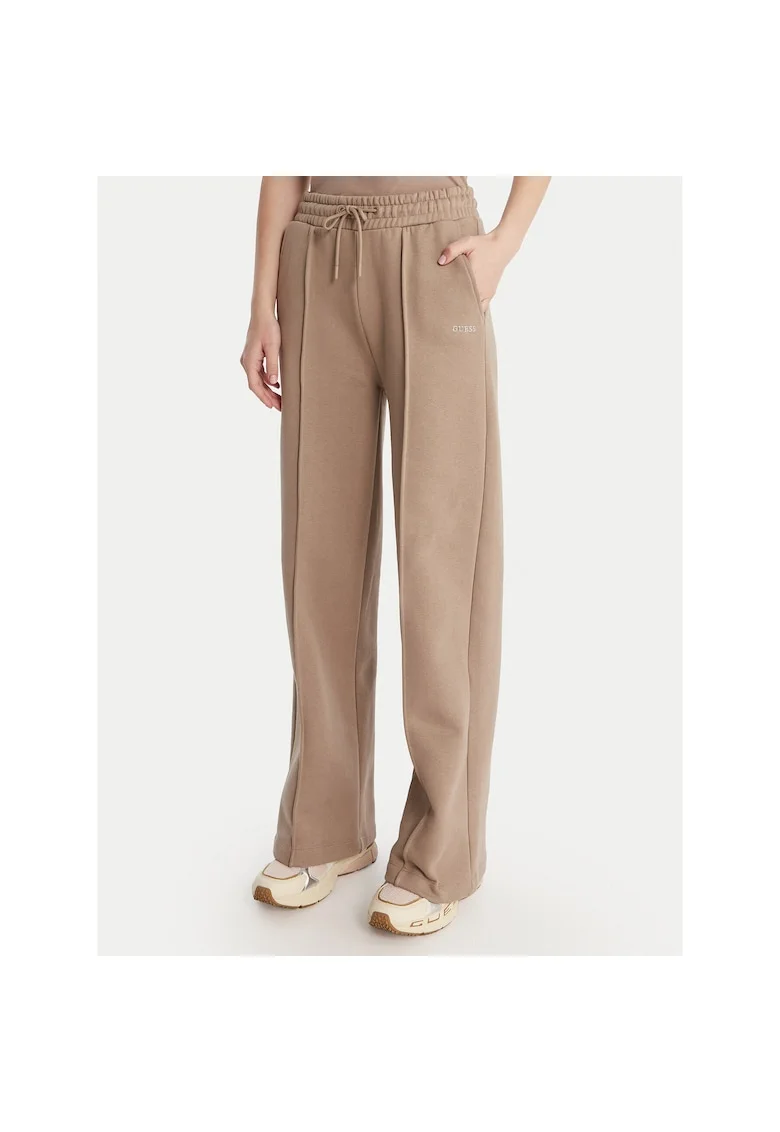 Pantaloni dama,  bumbac, bej, Bej