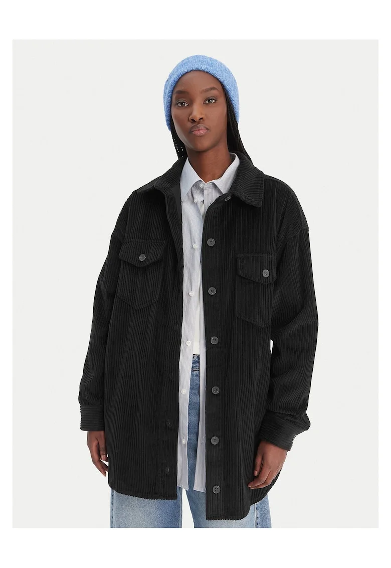 Camasa dama  bumbac negru, Negru