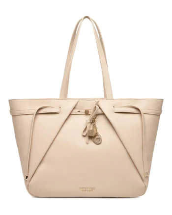 Geanta shopper,  One Size, material sintetic, cudwqfwqd, Bej
