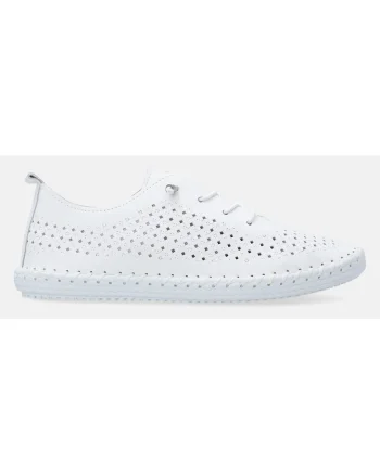 Pantofi sport din piele cu model ajurat