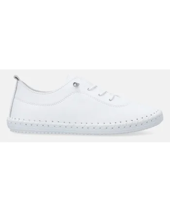 Pantofi sport uni din piele cu profil jos