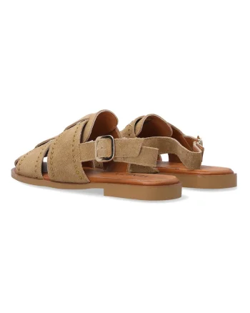 Sandale din piele de caprioara