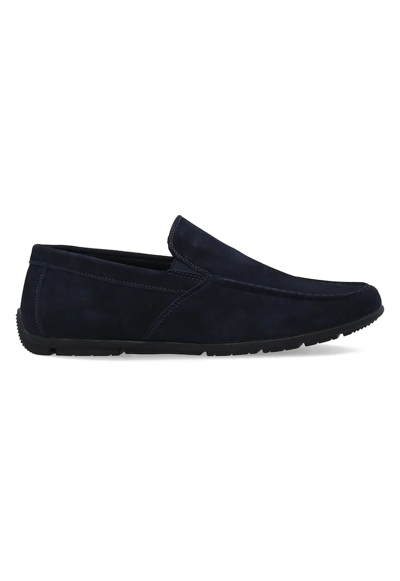 Pantofi loafer driver din piele intoarsa