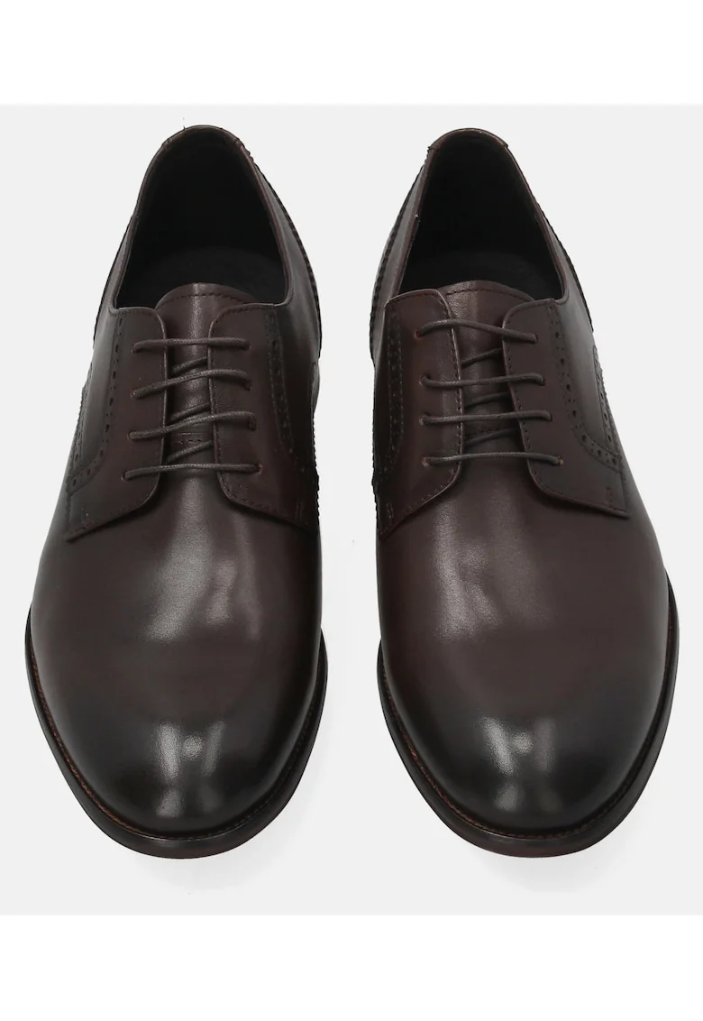 Pantofi Derby cu perforatii decorative