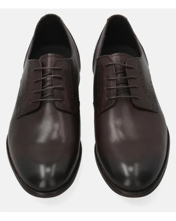 Pantofi Derby cu perforatii decorative