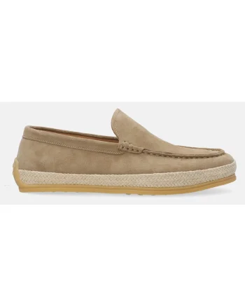 Pantofi loafers din piele intoarsa