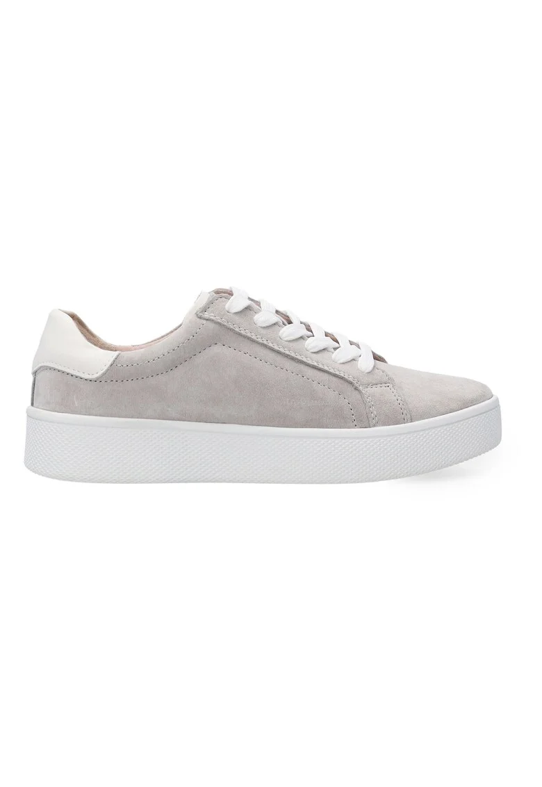 Pantofi flatform din piele intoarsa