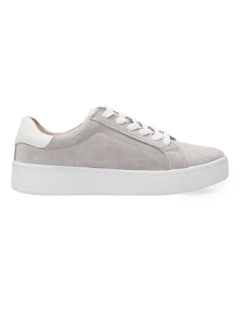 Pantofi flatform din piele intoarsa