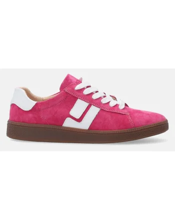 Pantofi sport din piele intoarsa, cu profil jos