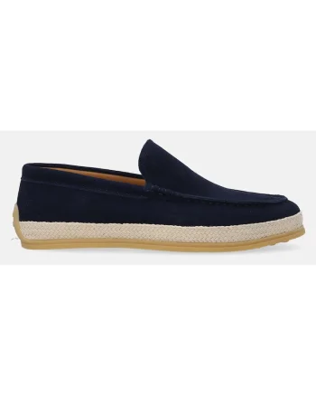 Pantofi loafers uni din piele intoarsa