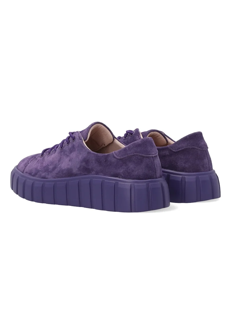 Pantofi sport din piele de caprioara cu siret