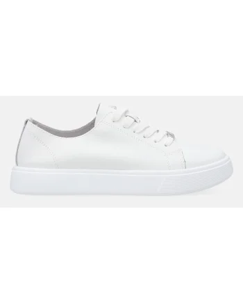 Pantofi sport din piele cu logo metalic
