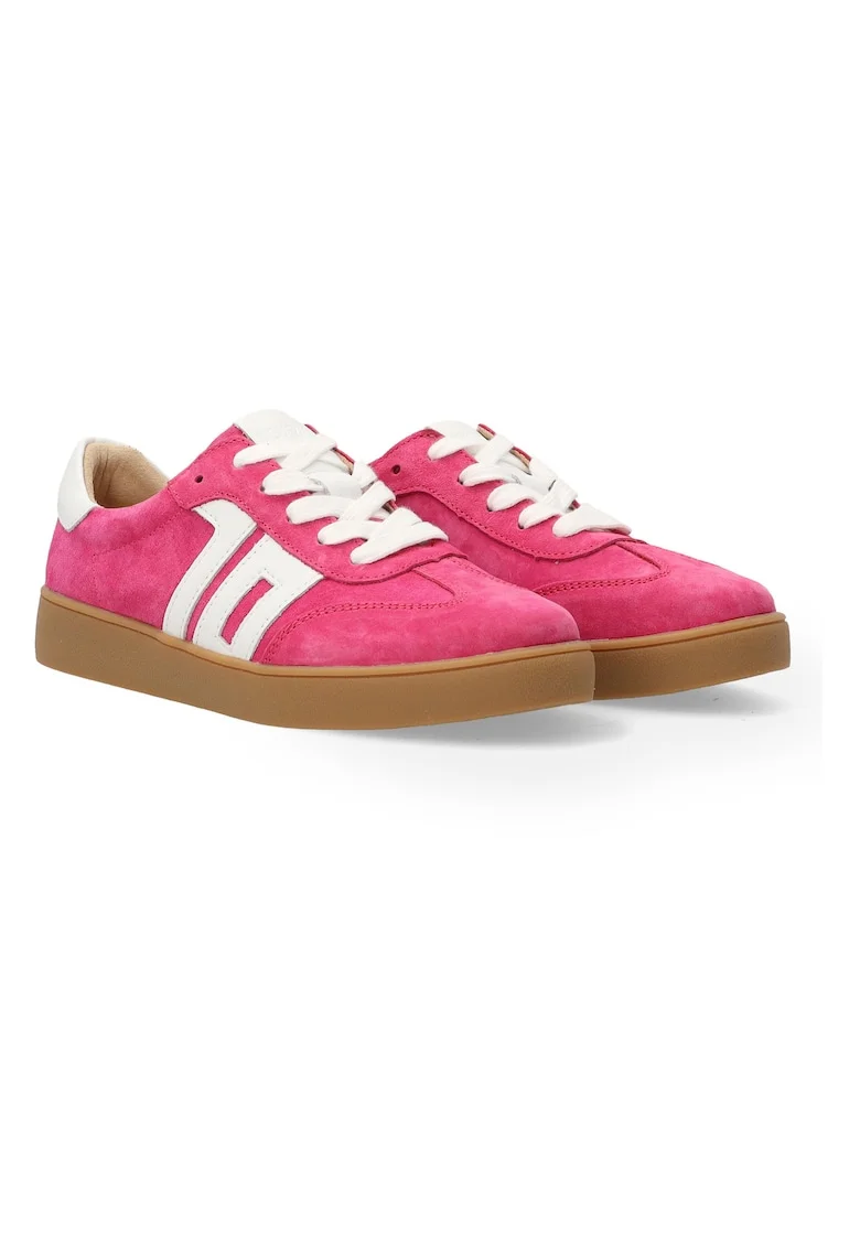 Pantofi sport din piele intoarsa roz