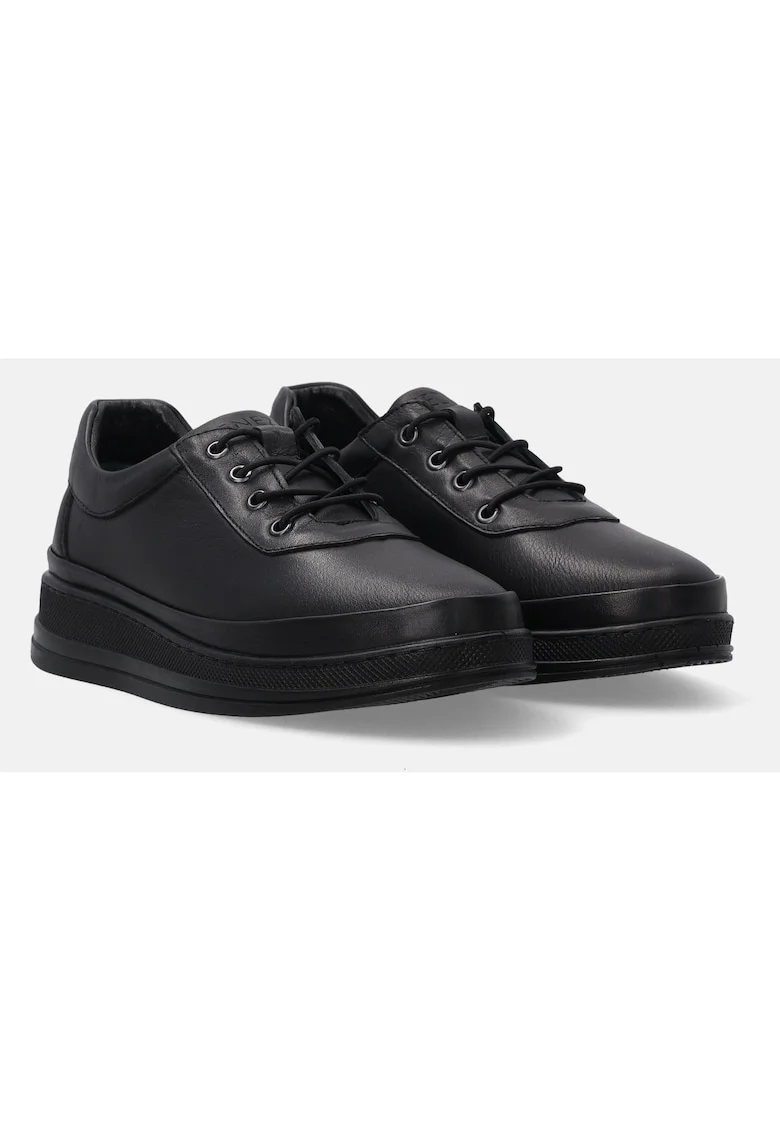 Pantofi sport uni din piele naturala