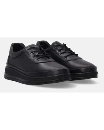 Pantofi sport uni din piele naturala