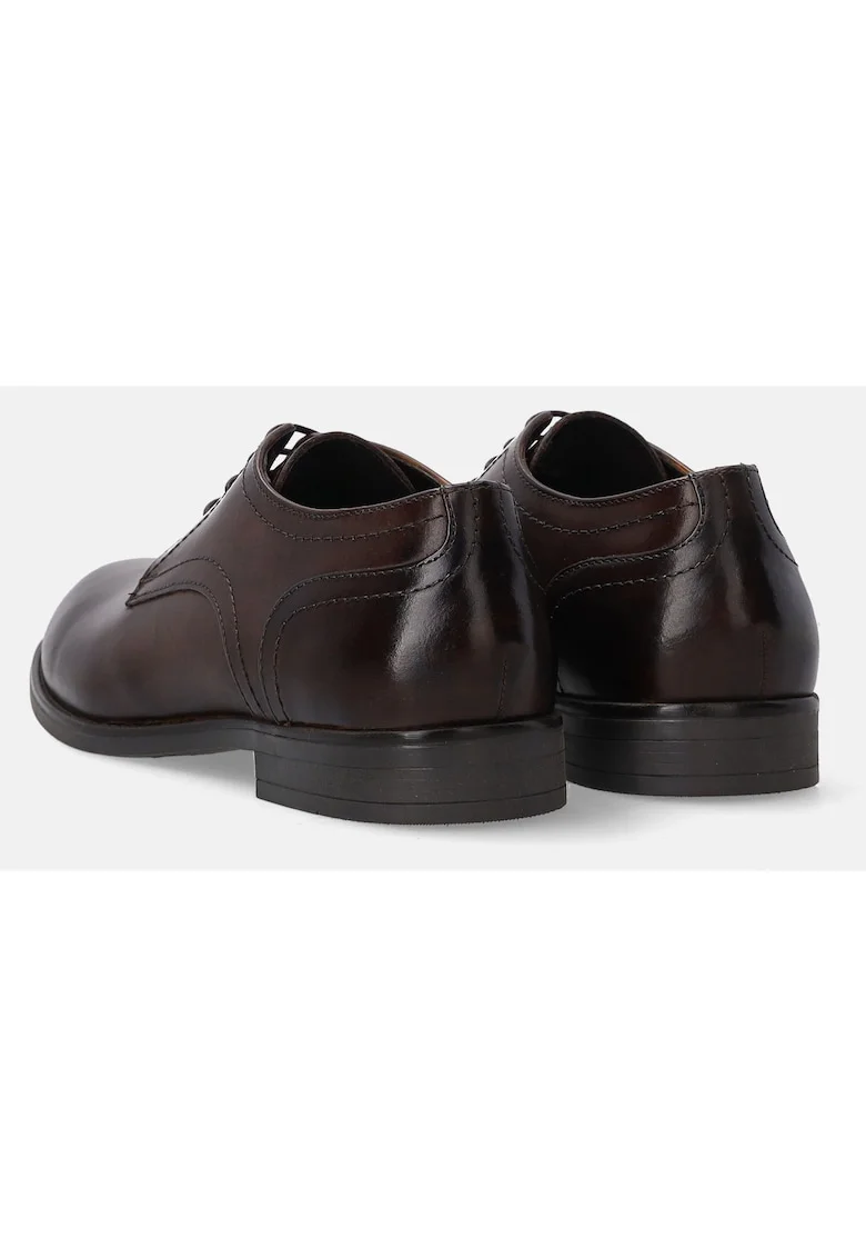 Pantofi derby din piele cu varf rotund
