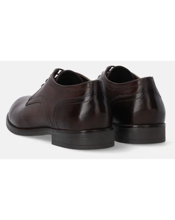 Pantofi derby din piele cu varf rotund