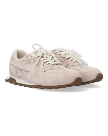 Pantofi sport piele cu detalii perlate