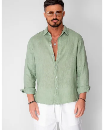 Camasa din 100% In Light Olive 20735, Verde masliniu deschis