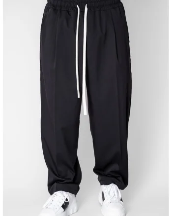 Pantaloni lungi Oversized Black 20692, Negru