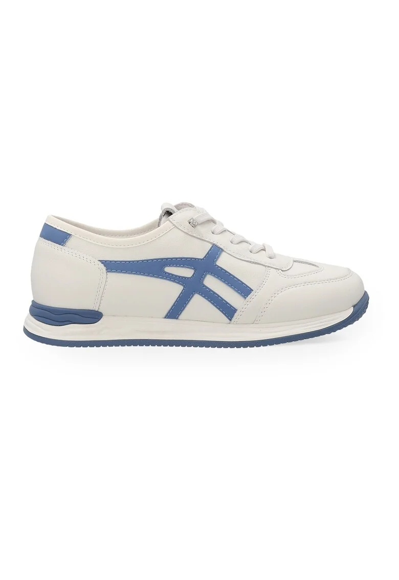Pantofi sport wedge din piele, in doua culori