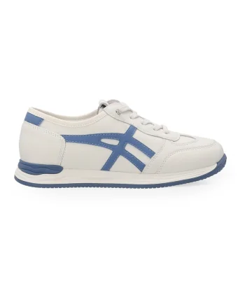 Pantofi sport wedge din piele, in doua culori