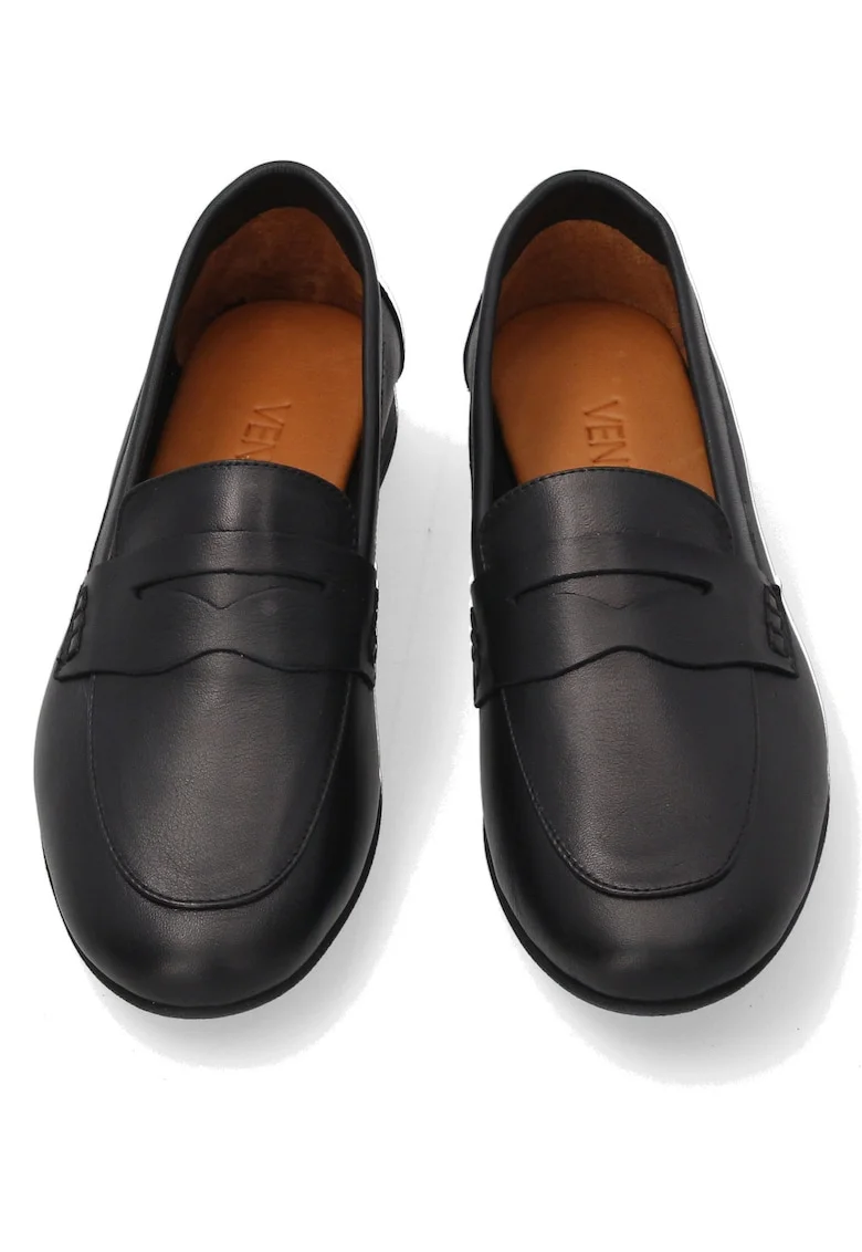 Pantofi loafer din piele naturala cu talpa joasa