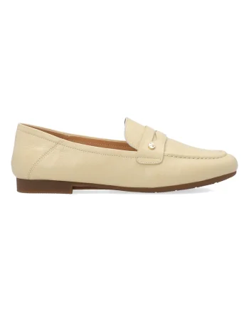 Pantofi loafer din piele lacuita cu varf rotund