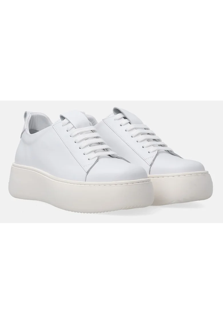 Pantofi sport cu platforma din piele