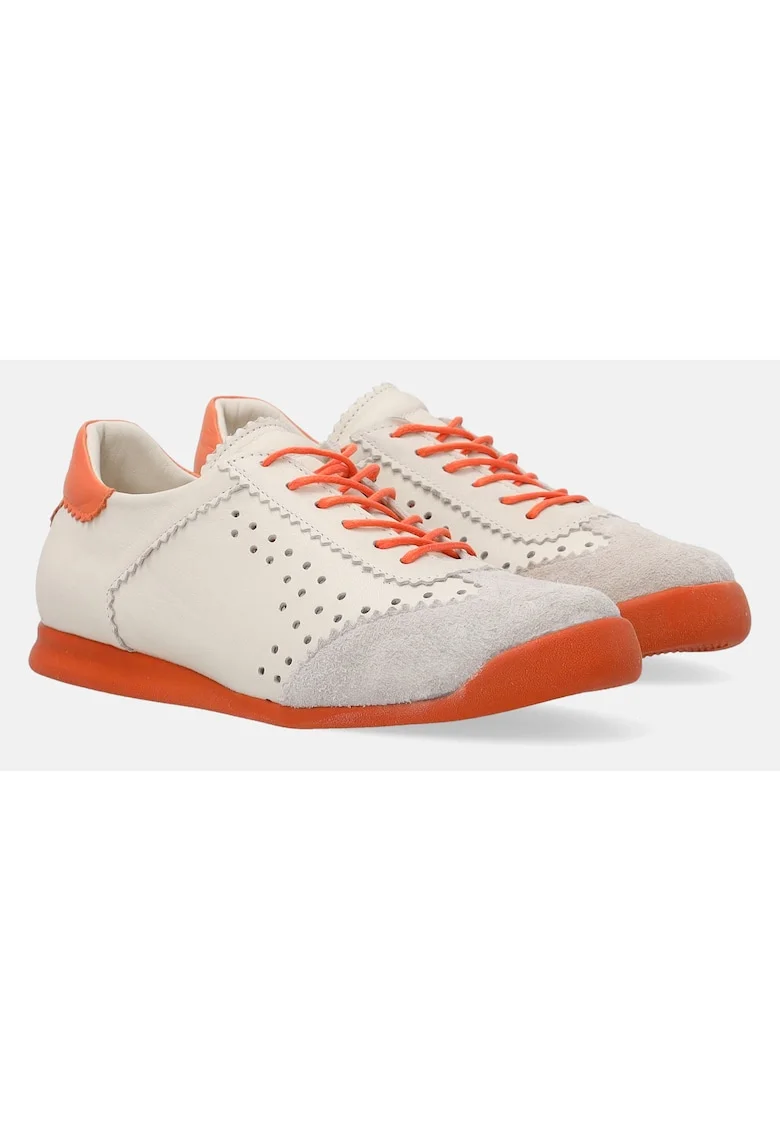 Pantofi sport de piele cu garnituri din piele intoarsa