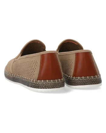 Pantofi loafer din piele cu perforatii