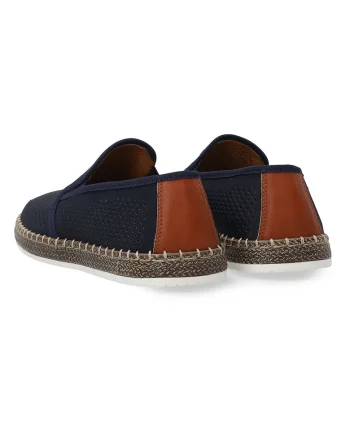 Pantofi loafer din piele intoarsa cu detaliu piele in spate