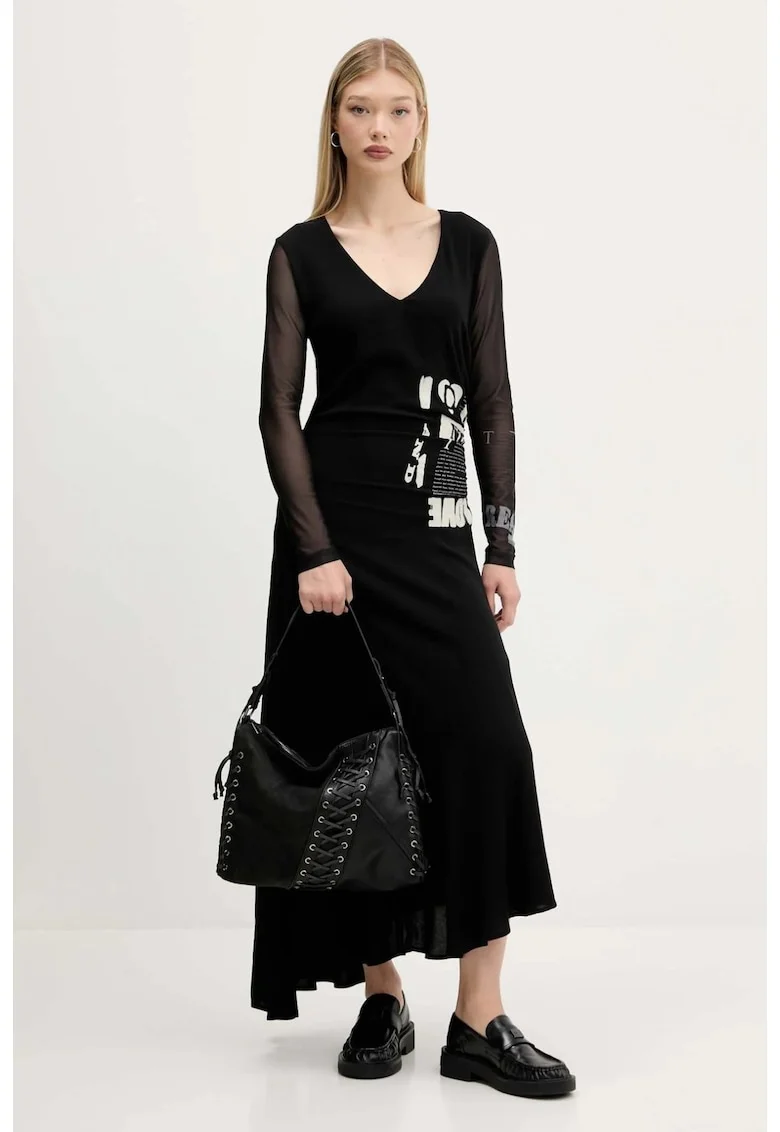 Rochie de zi  Posinew 25WWVW26 pentru femei, Negru
