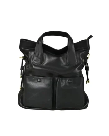 Geanta dama din piele naturala  Scarlet, Negru, 33 x 31 x 12 cm