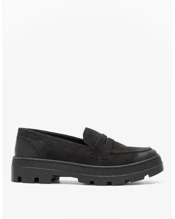 Mocasini dama  5904862575544, Piele naturala, 42 EU, Negru
