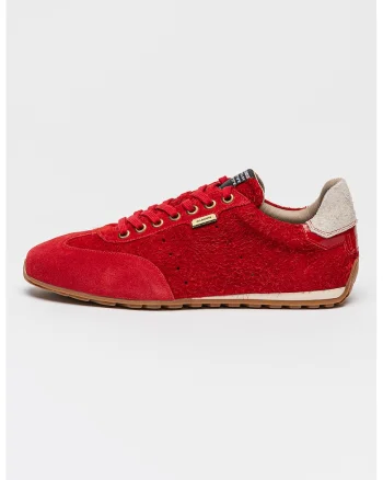 Pantofi sport din piele intoarsa Liam, Rosu