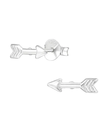 Cercei din Argint 925,  design minimalist, dimensiuni 10x3mm